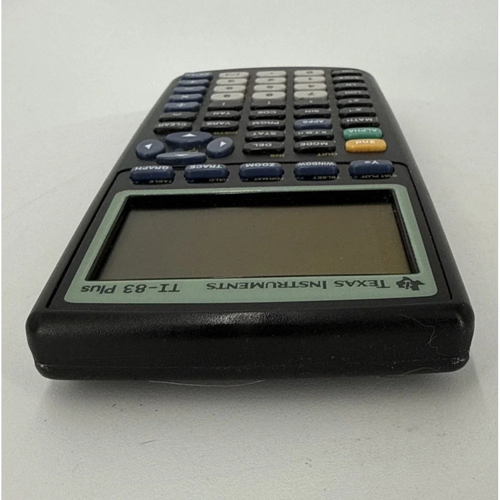 Graphing Calculator With Cover, Texas Instruments TI-83 Plus For Parts Or Repair